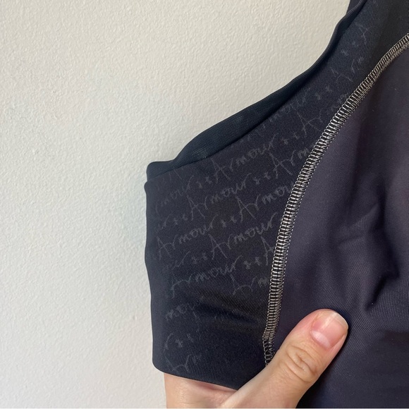 Under Armour HeatGear Armour Sports Bra 36D | Black Red High Impact Workout Bra - Picture 4 of 13